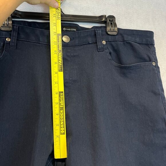 FRIED DENIM Men’s Slim Jeans 42x30 Dark Blue Stretch Cotton Blend Classic Fit - Picture 10 of 16